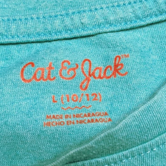 Mint Green Cat & Jack L (10/12) #How Does Your Garden Grow Children's Tee Shirt - Picture 6 of 6